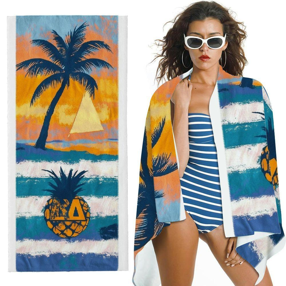 Realistic Leopard Face Animal Print Beach Towel Trendy Wild Pattern Quick Dry Towel For Fashion Outdoor Swimming Seaside Use