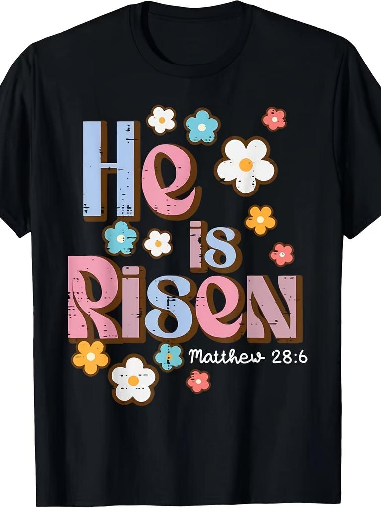 He is Risen Christian Faith T-Shirt for Men & Women - Jesus Resurrection Church