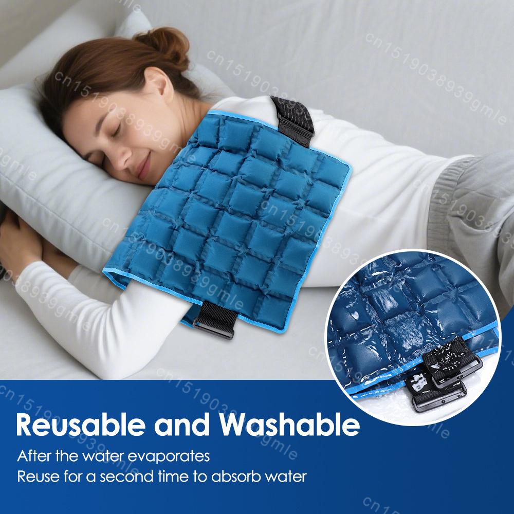 Large Ice Pack for Muscle Relax Reusable Hot Cold Gel Pack Cooling Cushion Knee Leg Back Neck Shoulder Ice Pack Wrap Massage Pad