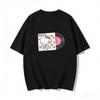 2026 Summer Hello Kitty Cartoon Printed Short Sleeve Pure Cotton Tshirt Womens Family Matching Outfits Classic Fashion Tee Top