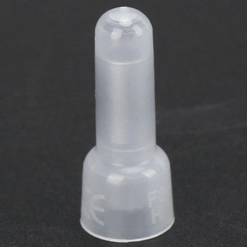 1000Pcs Closed End Terminal Transparent Nylon Crimping Cap Wire Cable Connector KitsCE1