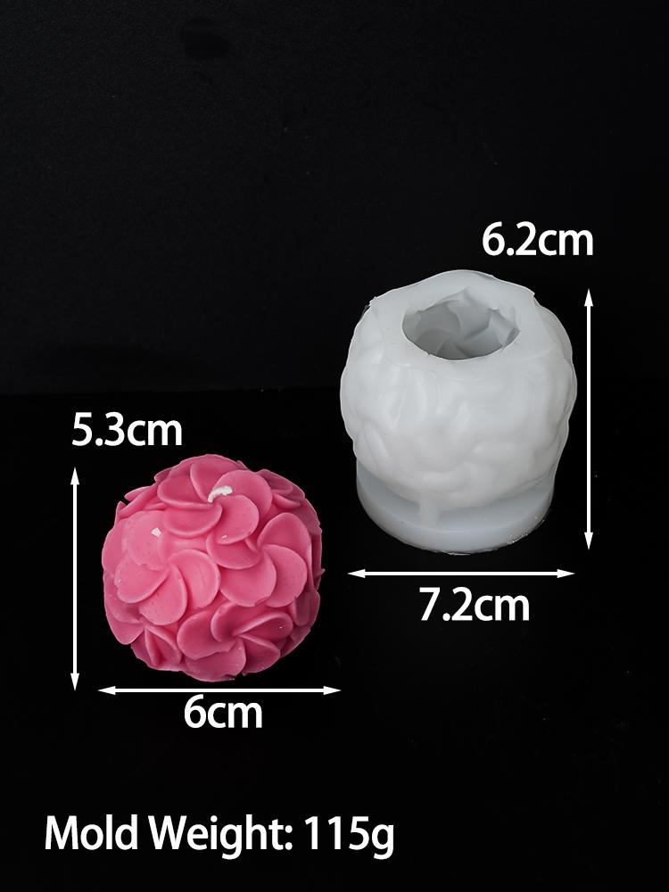 

3D Цветочный Шар Силиконовая Форма для Свечей DIY Ручная Работа Арома Мыло Смола Гипс Шоколад Формы для Выпечки Дом Свадебные Поделки Декор