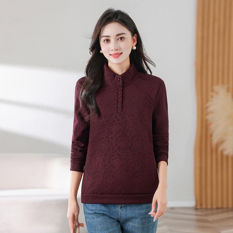 

Autumn/Winter 2025 Women s High Neck Chic Hoodie - Warm, Casual, and Versatile Fashion Base Layer 2XL (105-120 lbs)
