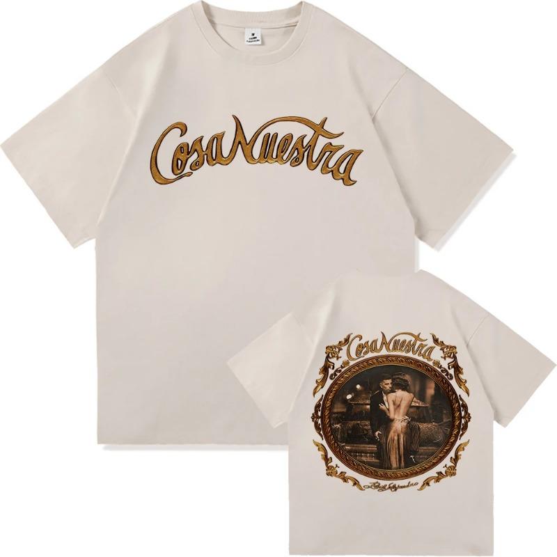 

Футболка Rauw Alejandro Coca Nuestra, модная мужская футболка Harajuku с эстетическим рисунком, унисекс, высококачественные винтажные хлопковые футболки для мужчин XL