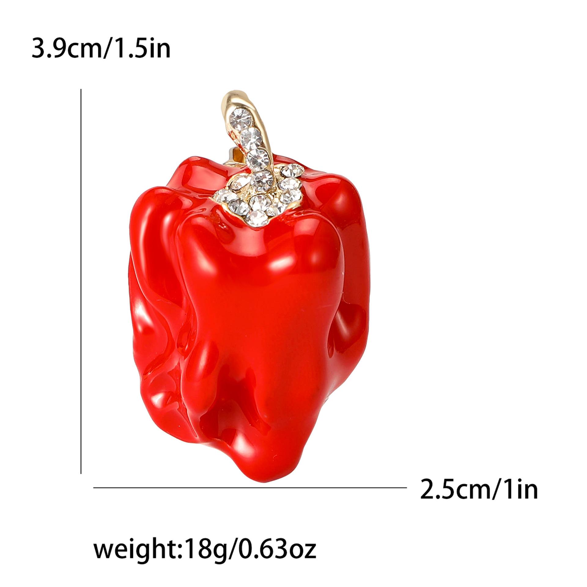 

Модная эмалевая масляная капля, большая брошь-перец, нишевая булавка High Sense, женская одежда, аксессуары, корсажные аксессуары