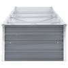 VidaXL Lit surélevé de jardin Acier galvanisé 320x80x45 cm Gris