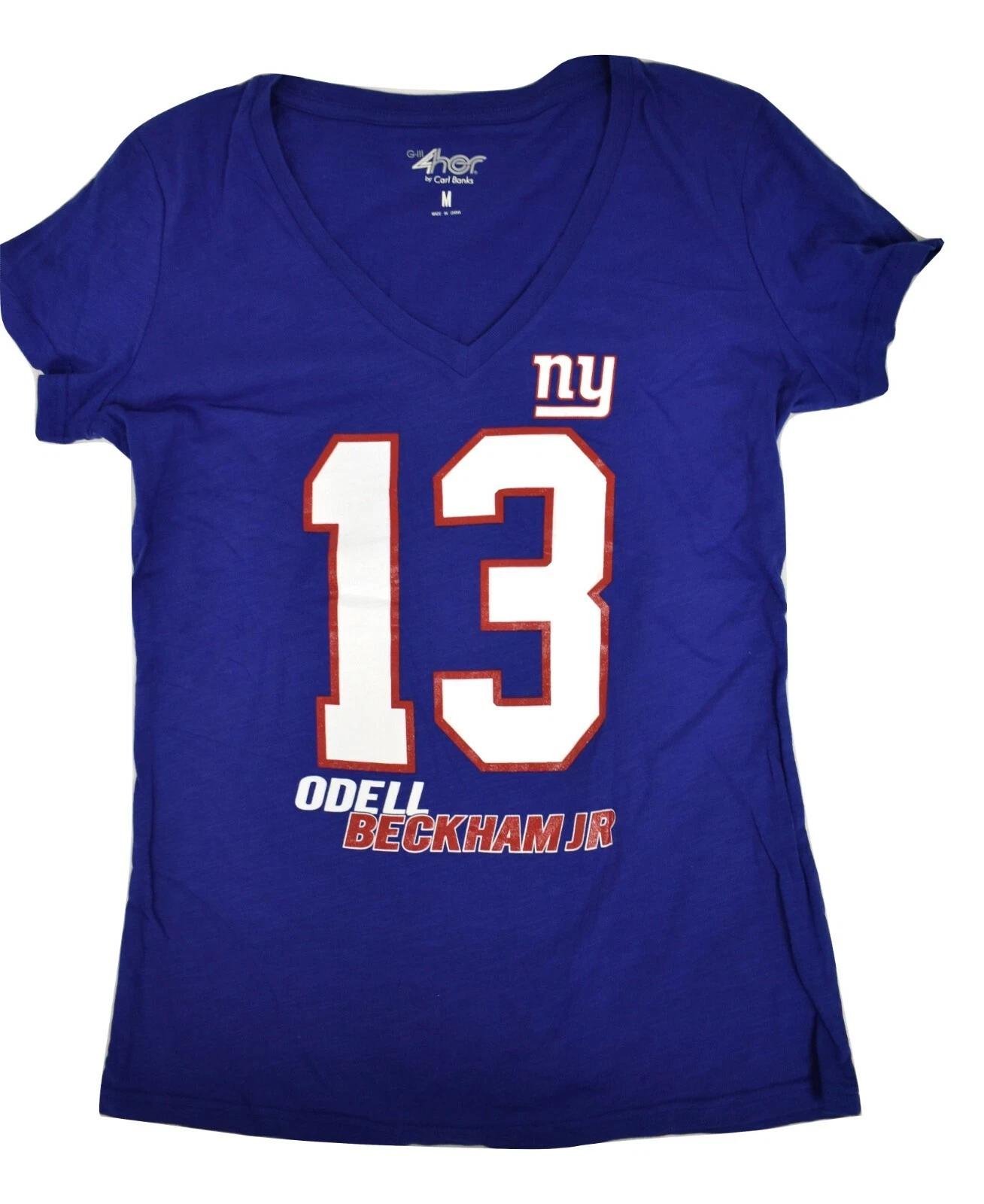 

G-III 4 Her Womens NFL New York Giants Odell Beckham Jr. Shirt New M 3XL