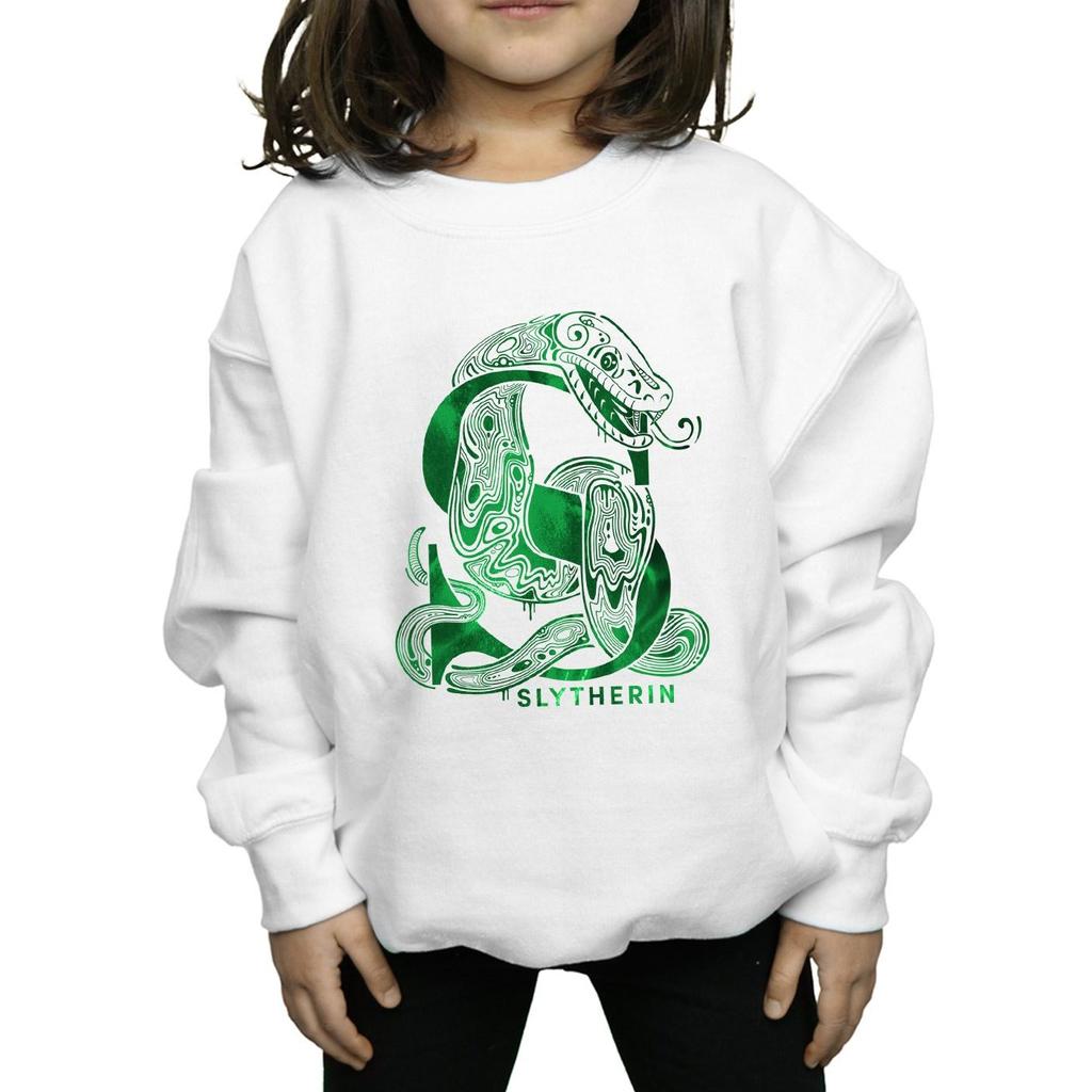 Harry Potter Girls Slytherin Snake Sweatshirt