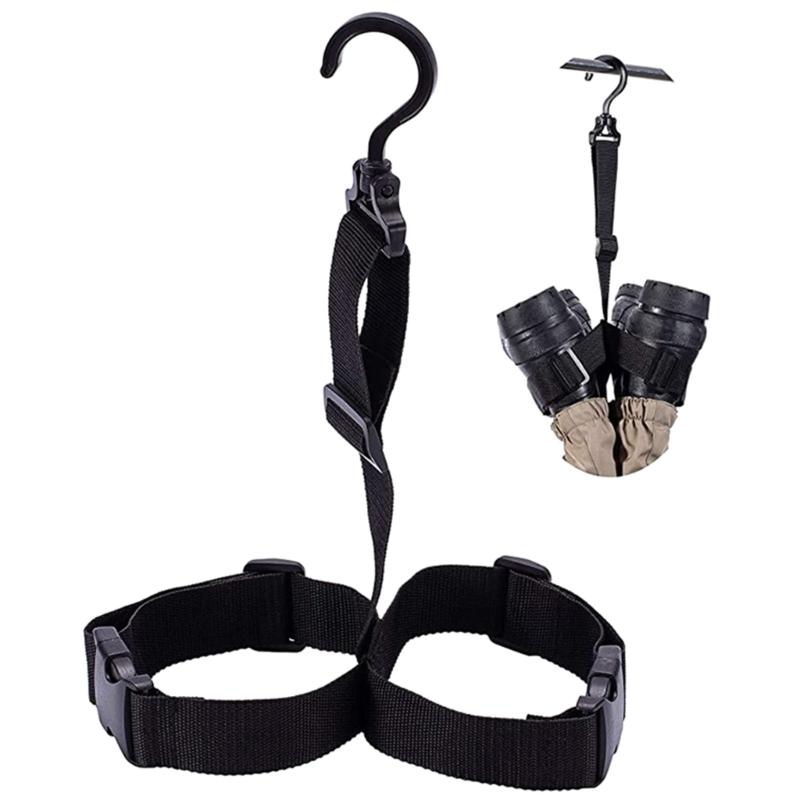 Fishing Wader Boot Hanger Rack Belt Hanger Ribbon Hanging Shoes Hook Holder