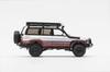Gaincorp Products Toyota Land Cruiser LC80 Retrofit Version LHD Red Finished Model 1/64 - - Silver/Maroon