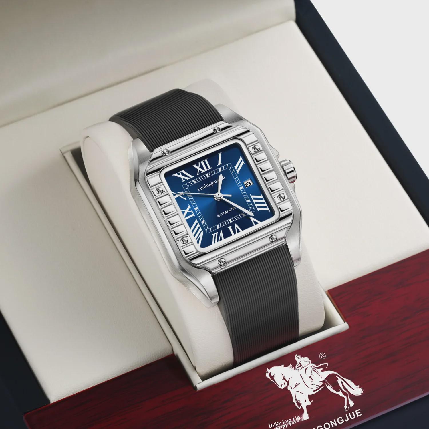 

Santos Striped Duke of Lorraine 1982 Автоматические механические мужские часы