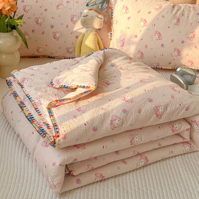 Lilang Embroidered Cloud-Feel Cotton Summer Quilt