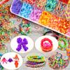Creative Colorful Loom Bands Set Rainbow Bracelet Making Kit DIY Rubber Band Woven Bracelets Craft Toys For Girls Birthday Gifts