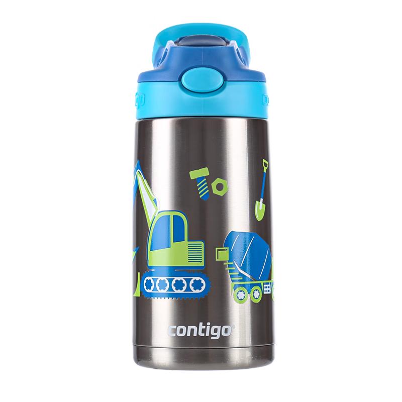 Термобутылка Contigo Kids из нержавеющей стали с трубочкой, 400 мл