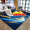 Djurgardens IF Pattern Rug, Indoor/Outdoor Mat, for Picnic, Gameroom, Bedroom, Office, Living Room, Home Decor Carpet, Birthday Gift