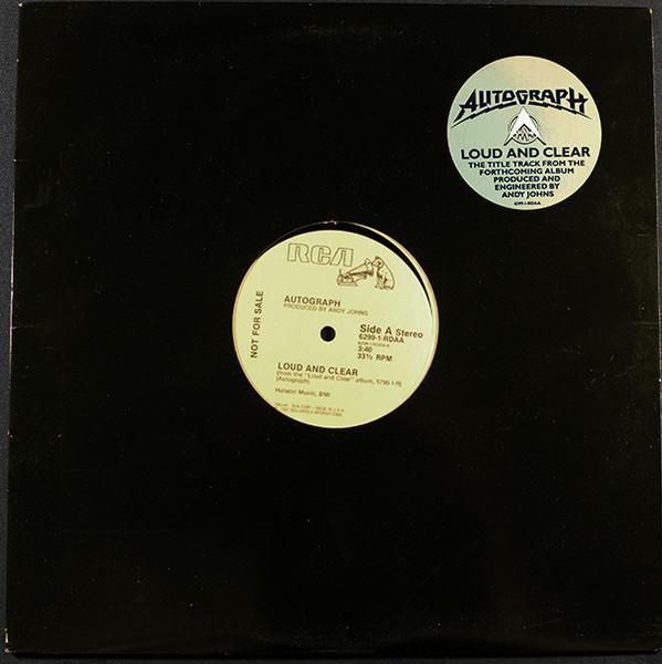

12inch Record AUTOGRAPH Loud And Clear 62991RDAA RCA 1987 US Rock Used