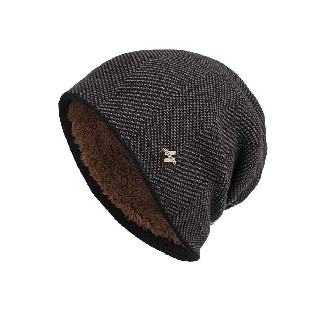 Autumn Winter Velvet Cap Knitted Wool Cap Beanies Skullies Thickening Warm Hat Ski Cap Thermal Windproof Hat Street Caps