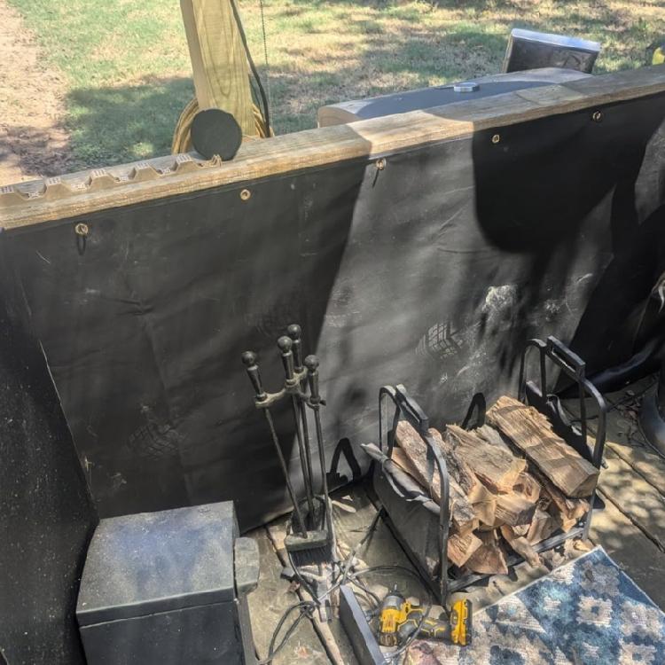 Feuerfeste Hitzeschutzmatten für Außen-Grills Hitzeschutzmatten Feuerfeste Zaumabdeckung Hinter Grills Hitzeschutzmatten Langlebig