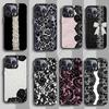 Black Lace Print New Hot Phone Case for iPhone 17 11 12 Pro Max Plus Mini Air SE 16e 14 15 16 13 Soft Shell