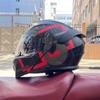 Motorcycle helmet peel-off helmet Men's and women's full helmets Bluetooth personality four-season locomotive big tail national standard