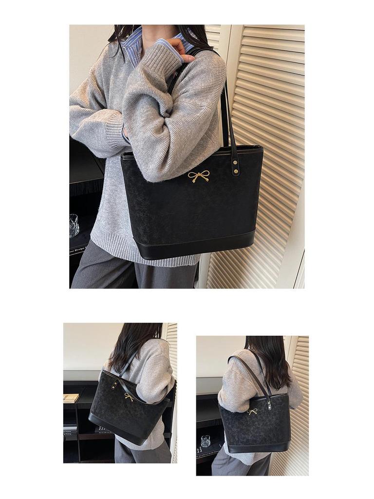 Women's 2025 Winter High-End Versatile Tote Bag - Large Capacity Commuter Shoulder Design