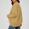 Women's Loose Fit Long Sleeve Pullover Sweatshirt with Pockets for Everyday Casual Wear
