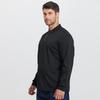 Dibinze Men's Plus Size Long Sleeve Polo Shirt