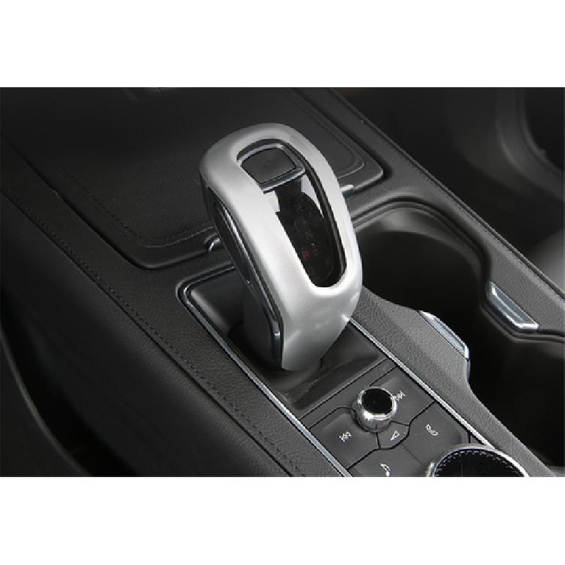 Central Console Gear Shift Knob Trim ABS Matte Silver For Cadillac XT4 2018-