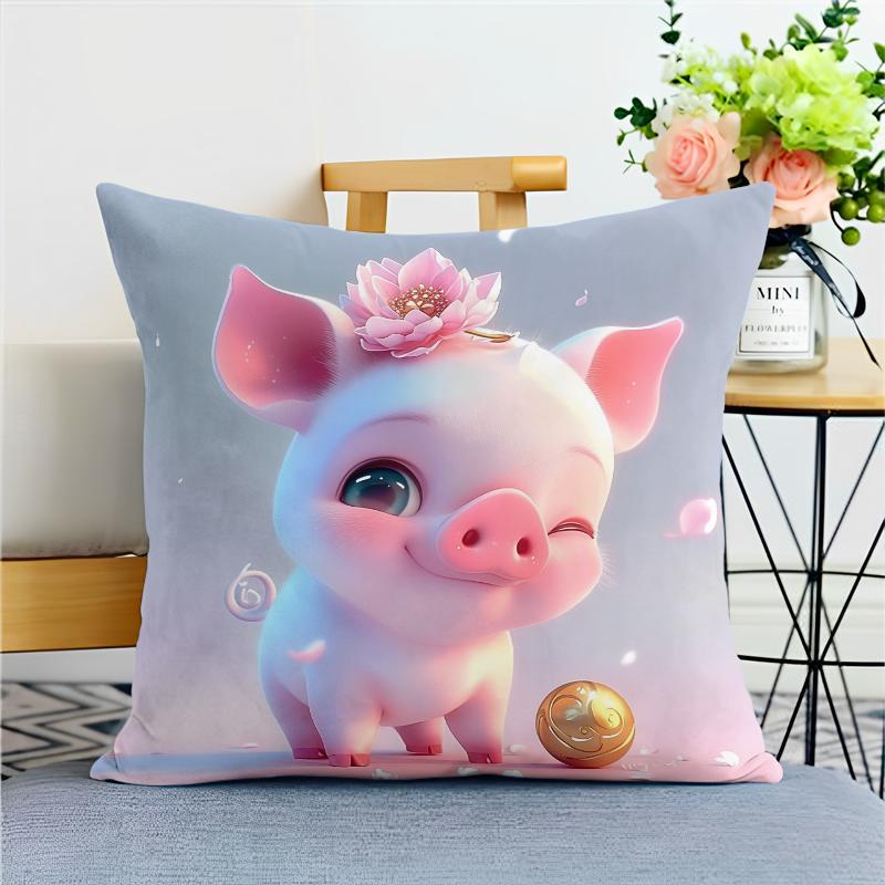 Beautiful Chinese Zodiac Pillowcase Dormitory Decoration Office Living Room Home Pillowcase