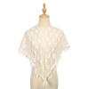 Elegant Lace Shoulder Wrap Triangular Scarf With Tassels And Flower Pattern For Women Great For Weddings And Travel