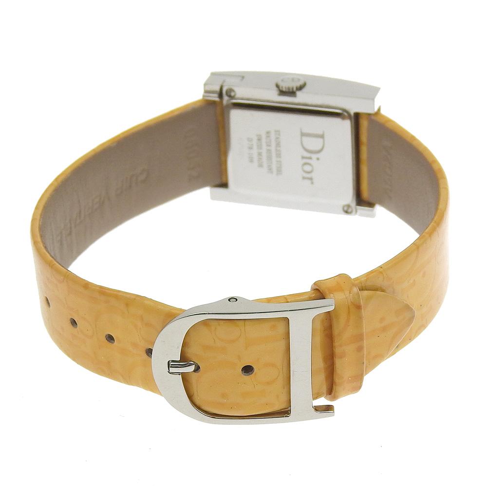 Dior Maris Watches D78.109 Pink shellDial Stainless Steel/leather Quartz Analog Display Women Used