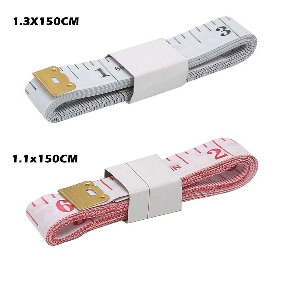 Durable 60in Soft Tape Measures Double Scale Body Measuring Ruler Mini Clothes Tailor Ruler Portable Flat Ruler
