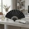Folding Fan Chinese Style Summer 10inch Ancient Style Fan Men's Silk Cloth 2026 New Model Summer Bamboo Fan Hanfu Portable Fan