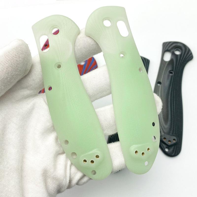 DIY Nakładki na rękojeść Materiał kompozytowy G10 Ręcznie robione Części narzędziowe Domowe Ręczne Nóż motylkowy BM 550 / 551 Rękojeść ze śrubami wału wsporczego Akcesoria