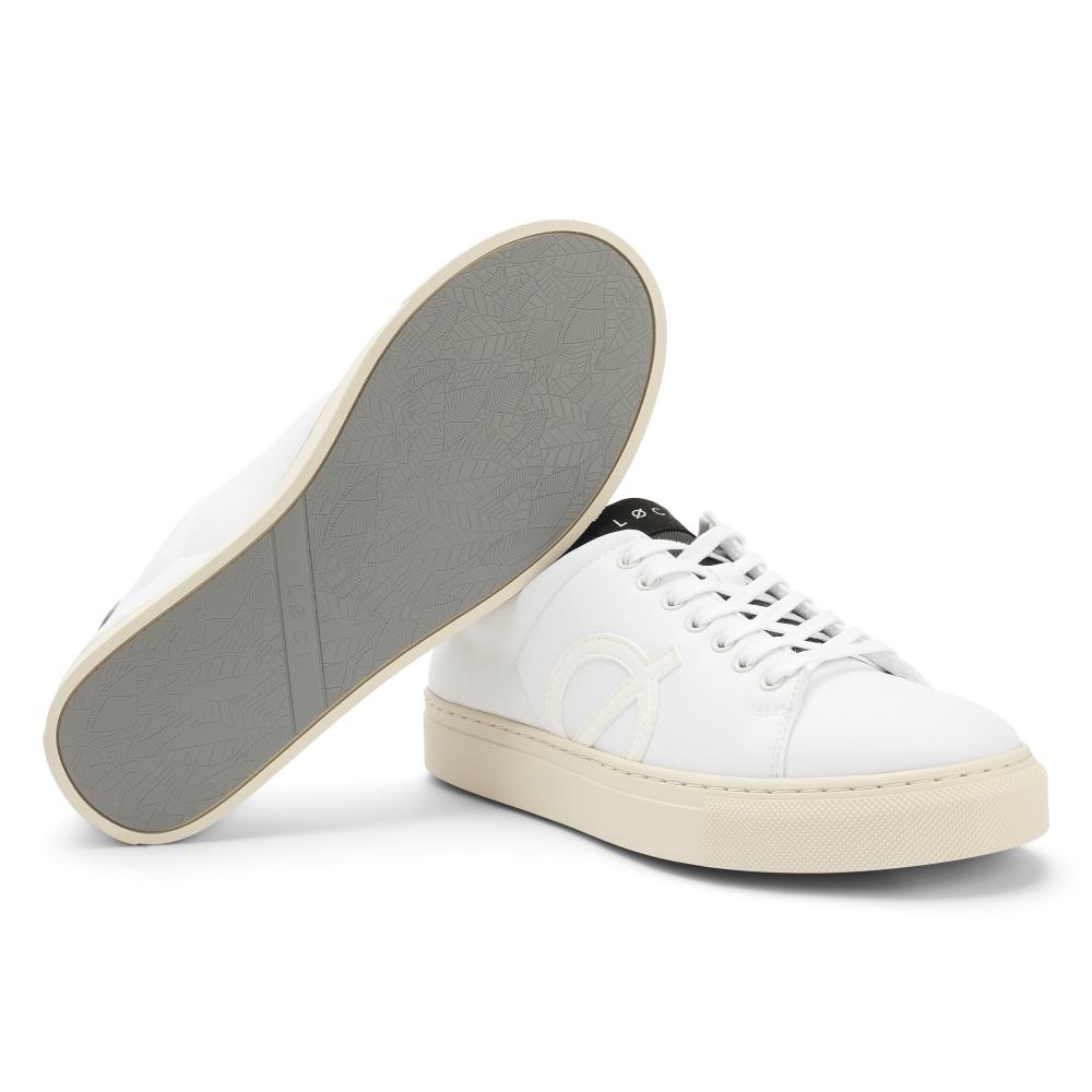 Loci Nine Vegan Sneakers White Rocky Lc-009-030 (White-Floral-Natural)