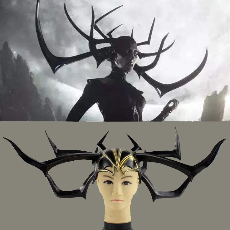 Hela Mask - Goddess of Death Hela Thor3:Ragnarok merchandise cosplay Halloween Hellraiser Helmet