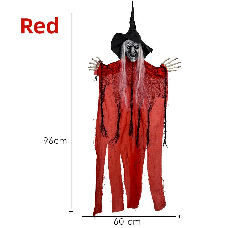 3pcs Witch Hanging Ghost Set Halloween Decoration Witch Ghost Hanging Chamber Scene Photography Props Home Outdoor Decoration