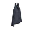 Summer New Product Women's Clothes Fashion Style Asymmetric Hem Silk Satin Texture Hanging Collar Short Top 2754100
