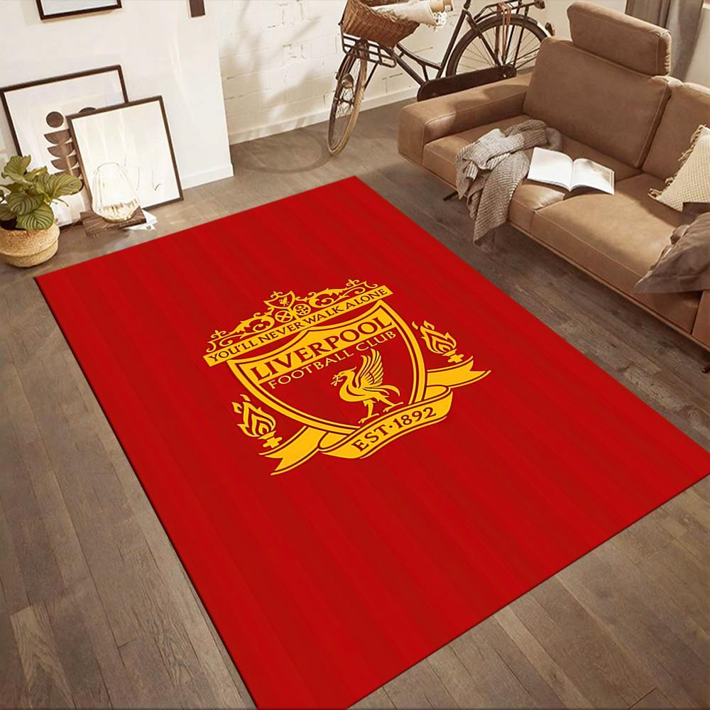Liverpool Football Club Area Rug Perfect For Outdoor Study Room Balcony Decorate Room Antislip Carpet Office Home Decor Spiritual Gift