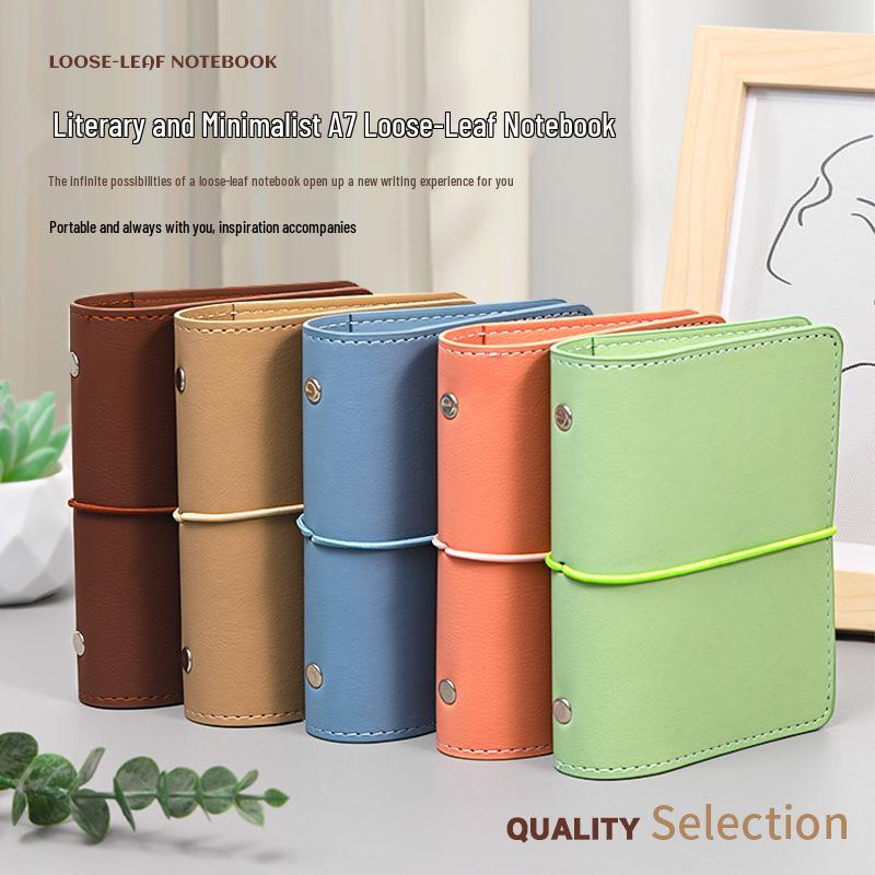 

A7 Literary Style Loose-Leaf Pocket Notebook - High Value DIY Stationery
