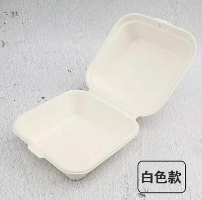 50Pcs Disposable Lunch Box Eco-Friendly Bento Box Bakery Container Fruit Hamburger Cake Meal Prep Packaging Food Container