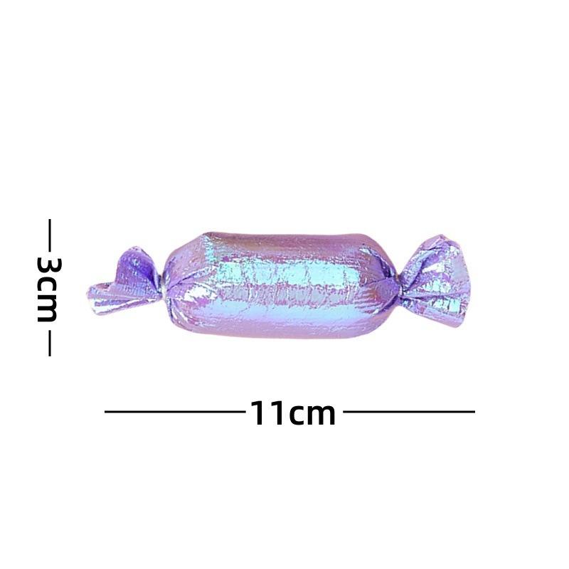 

Blue Crinkle Candy Shaped Cat Toy, Interactive Kitten Teaser with Sound, Pet Play Chew Toy for Cats Gift фиолетовый