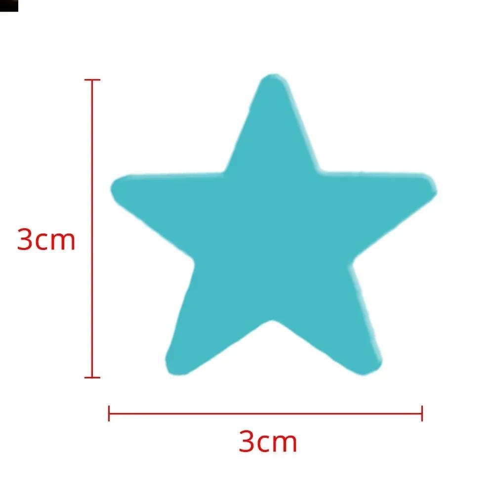 100PCS 3CM night light sticker, luminous wall sticker, fluorescent sticker, pink three night light star sticker