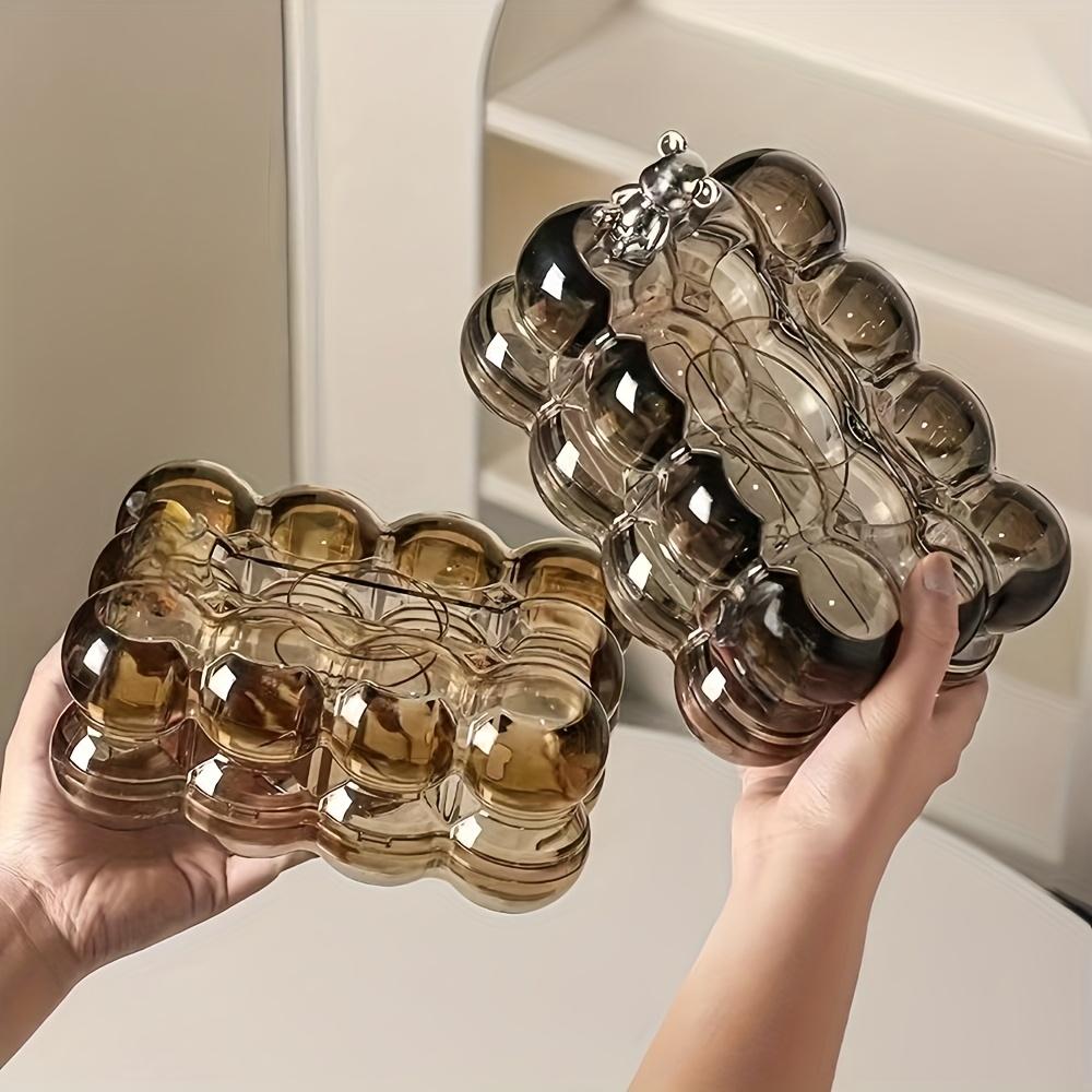 1 Stück Neue Acryl Kreative Wolkenförmige Taschentuchbox, Hochwertiger Desktop Restaurant Taschentuchhalter, Zuhause Wohnzimmer Couchtisch Papierspender