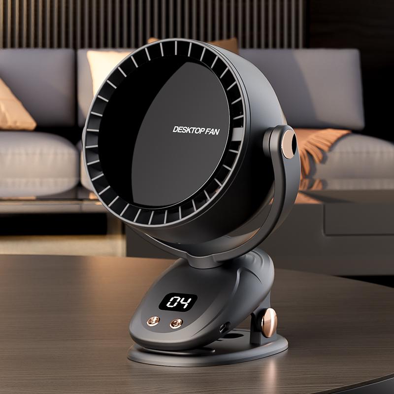 

6-Speed Speed Regulation, Fully Automatic Shaking Head, USB Charging, Household Electric Fan, Dormitory, Outdoor Bedroom