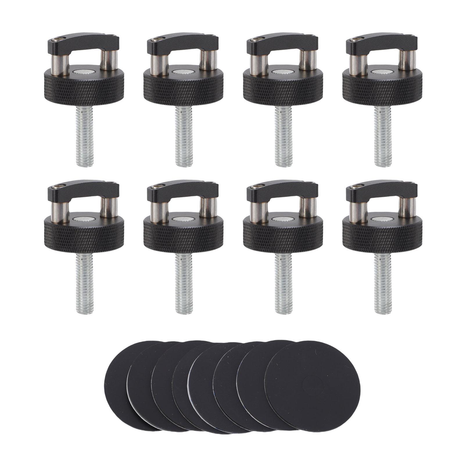 

8PCS Quick Removal Thumb Screws with D Ring Replacement for Wrangler JK JL JT Hard Top Quick