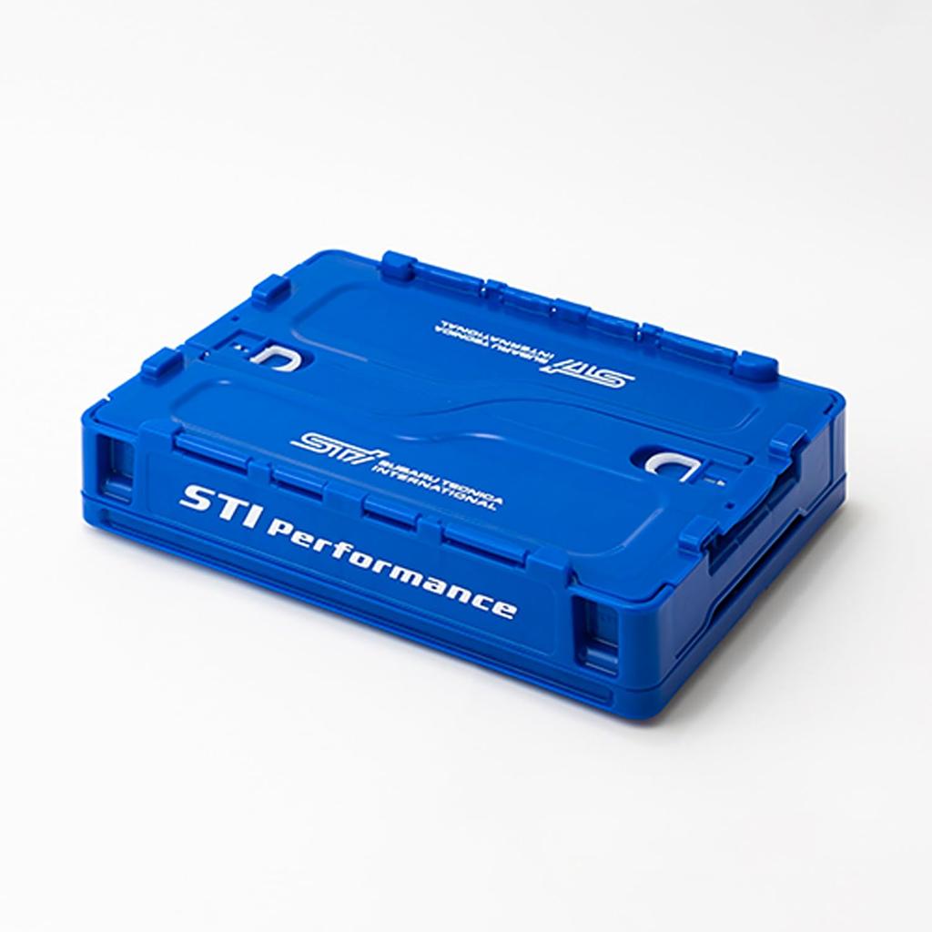 SUBARU Genuine STI Folding WR STSG22100220 Container, Small, Blue,