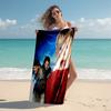 proof beach towel with Home Alone pattern - soft,absorbent,quick-drying,machine washable - perfect for swimming,camping,bathing
