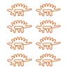 100pcs Paper Clips Portable Mini Cute Dinosaur Shape Electroplated Metal Paperclips for Office File 