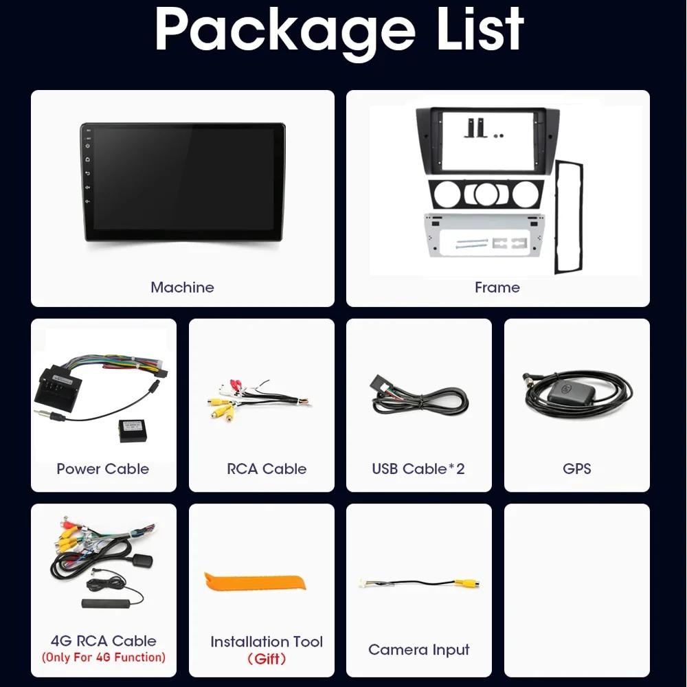 Wireless CarPlay For BMW 3 Series E90 E91 E92 E93 2006-2012 Multimedia Video Player WIFI Navi GPS Android Auto Stereo Autoradio